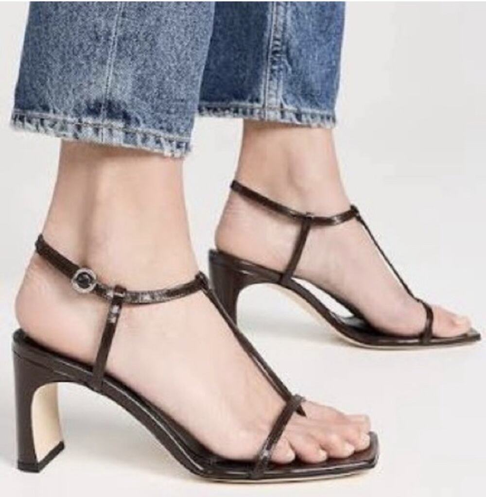 Aeyde Hilma sandals Black Strappy Women's Sz 38 US Sz 7 NEW $595